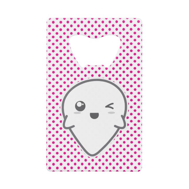 Kawaii Winking Ghost Bottle Opener Geldbeutel Flaschenöffner (Vorderseite)