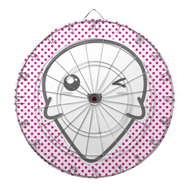 Kawaii Winking Ghost Dart Board Dartscheibe (vorne)