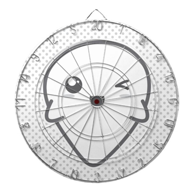 Kawaii Winking Ghost Dart Board Dartscheibe (vorne)