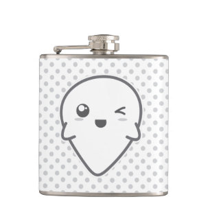 Kawaii Winking Ghost Flask Flachmann