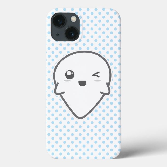 Kawaii Winking Ghost iPad Air Hüllen (Rückseite)