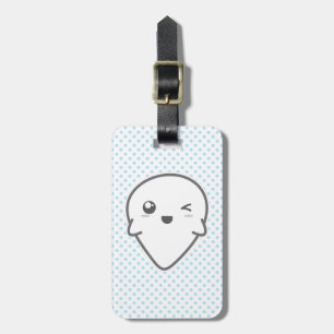 Kawaii Winking Ghost Travel Luggage Tags Gepäckanhänger