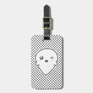 Kawaii Winking Ghost Travel Luggage Tags Gepäckanhänger