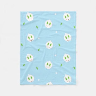 Kawaii Winter Snow Bunny Fleecedecke