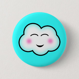 Kawaii Wolke Button