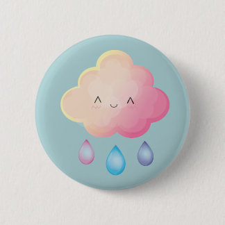 Kawaii Wolken-Button Button