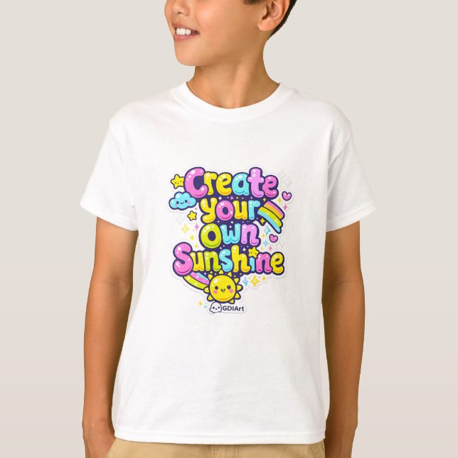 Kawaii Words - Create Your Own Sunshine T-Shirt (Vorderseite)