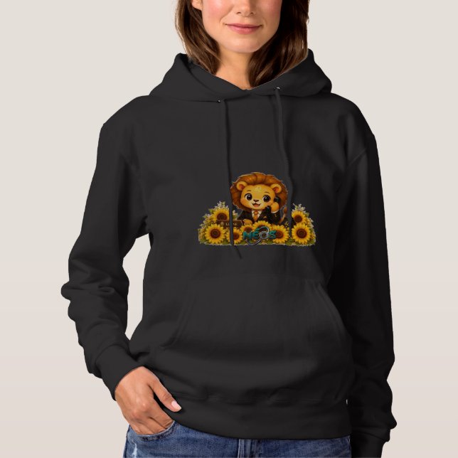 Kawaii Zodiac Neos Löwe Hoodie (Vorderseite)
