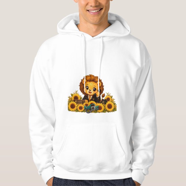 Kawaii Zodiac Neos Löwe Hoodie (Vorderseite)