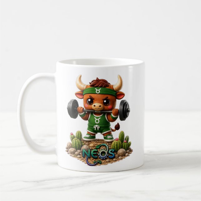 Kawaii Zodiac Neos Stier Kaffeetasse (Links)