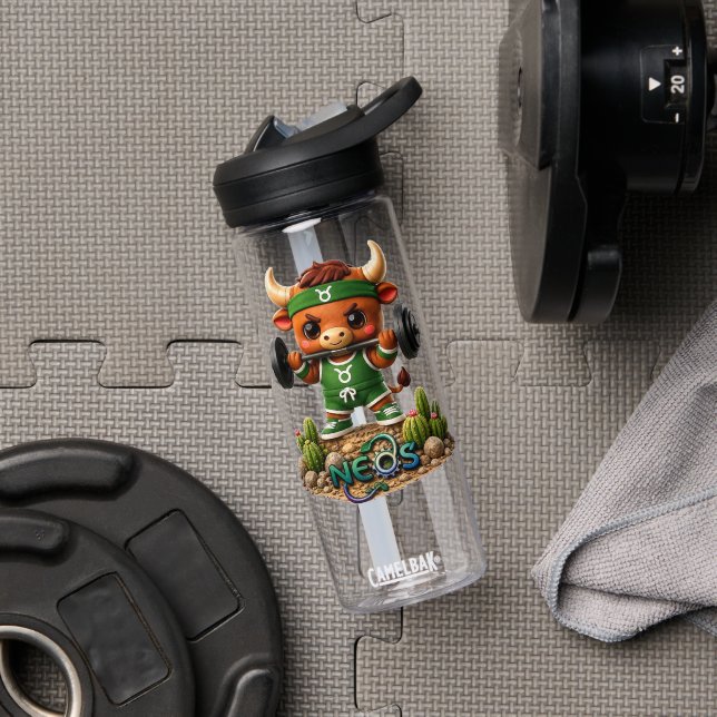 Kawaii Zodiac Neos Stier Trinkflasche (Fitnessstudio (gedreht))