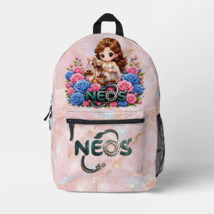 Kawaii Zodiac Neos Waage Bedruckter Rucksack