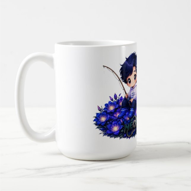 Kawaii Zodiac Neos Wassermann Kaffeetasse (Links)