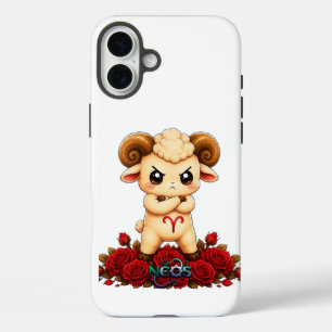 Kawaii Zodiac Neos Widder iPhone 16 Plus Hülle