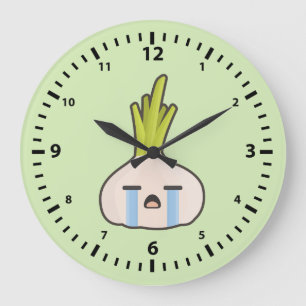 Kawaii Zwiebel Große Wanduhr