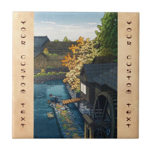 Kawanishi Village, Tochigi Präfektur Hasui Kawase Fliese