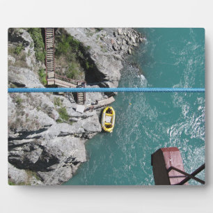 Kawarau Bridge Bungy POV, Queenstown, Neuseeland Fotoplatte
