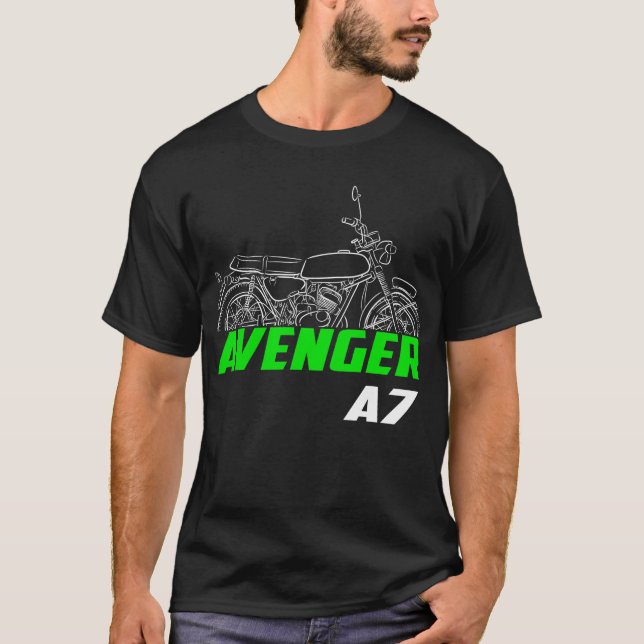 Kawasaki A7 Avenger 1967-1971 T-Shirt (Vorderseite)
