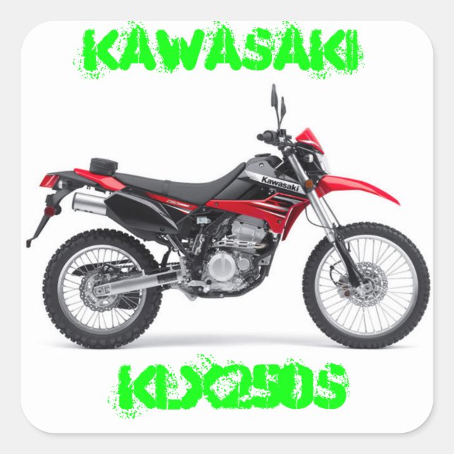 Kawasaki KLX250 Aufkleber (Vorderseite)