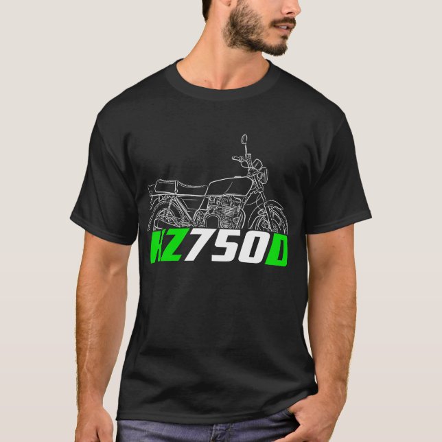 Kawasaki KZ750D 1979 T-Shirt (Vorderseite)