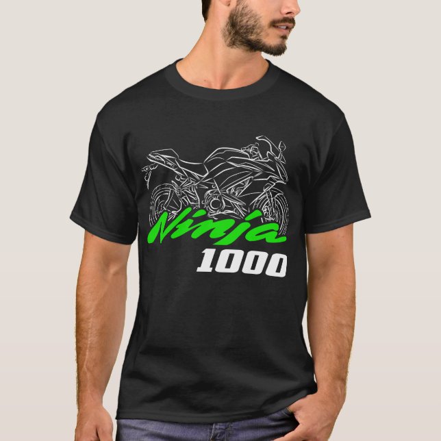 Kawasaki Ninja 1000 2017-2019 T-Shirt (Vorderseite)