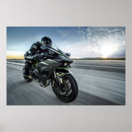 Kawasaki Ninja Motorbike Poster