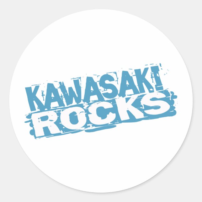 Kawasaki Rocks Sticker (Vorderseite)