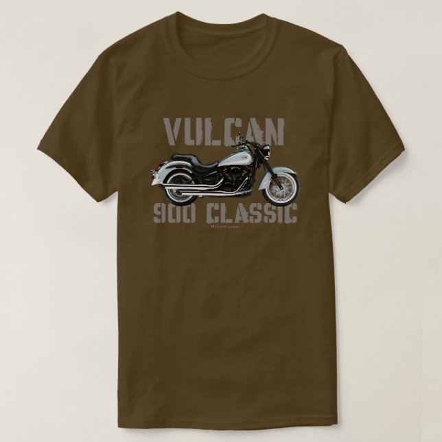 Kawasaki Vulcan 900 Classic white sg T-Shirt (Design vorne)