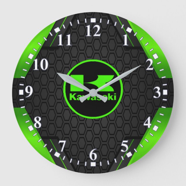 KAWASAKY Cool Clock Große Wanduhr (Vorderseite)