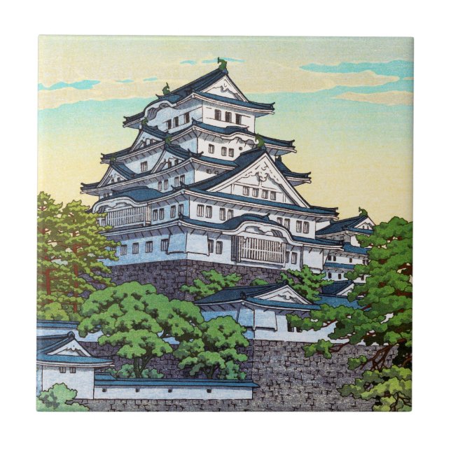 Kawase Hasui pazifische Transport-Linien Fliese (Vorderseite)