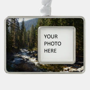 Kaweah River im Sequoia-Nationalpark Rahmen-Ornament Silber
