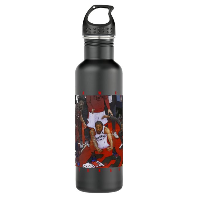 Kawhi Leonard-Gewinner Edelstahlflasche (Vorderseite)