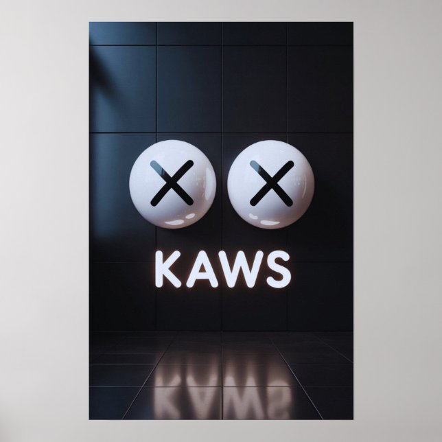 Kaws Companion: Graffiti Splash Poster (Vorne)