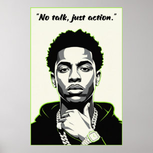 Kay Flock Poster – Kein Gerede, nur Aktion