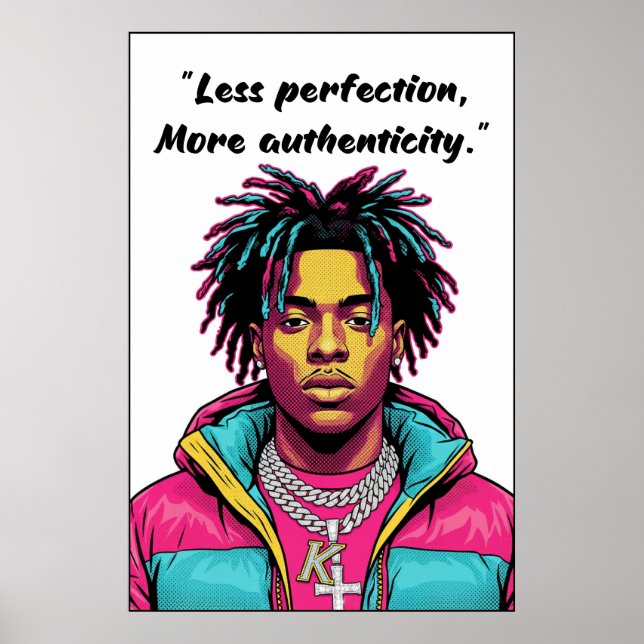 Kay Flock Poster – Less Perfection (Vorne)