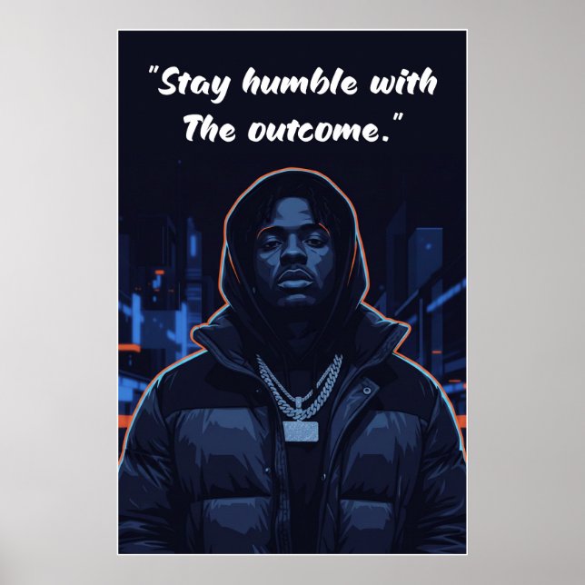 Kay Flock Poster – Stay Humble With the Outcome (Vorne)