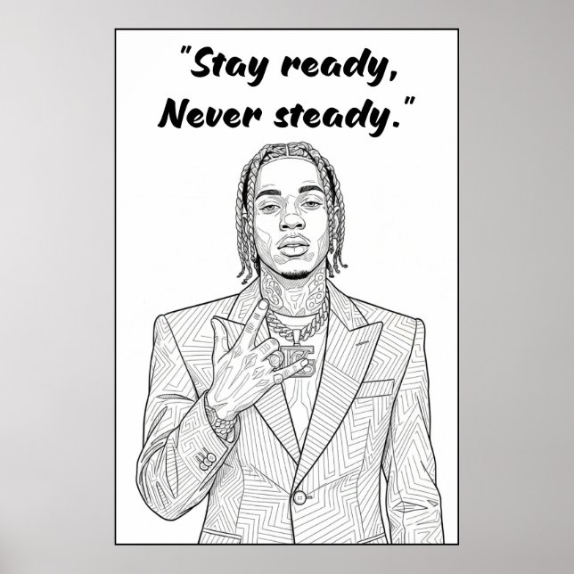 Kay Flock Poster – Stay Ready Never Steady (Vorne)