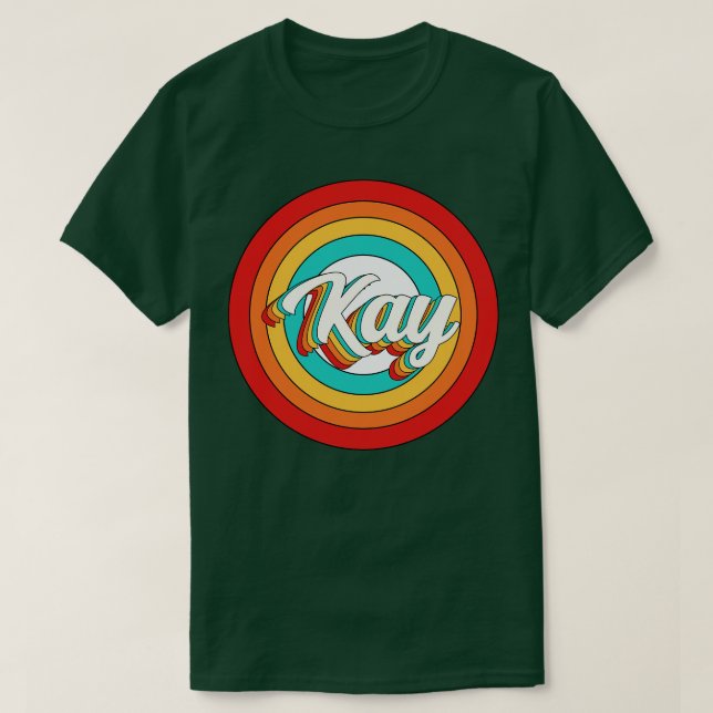 Kay Name Shirt Vintag Kay Circle (Design vorne)
