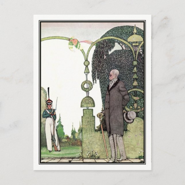 Kay Nielsen - in Pulver und Crinoline Postkarte (Vorderseite)