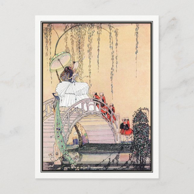 Kay Nielsen - in Pulver und Crinoline Postkarte (Vorderseite)