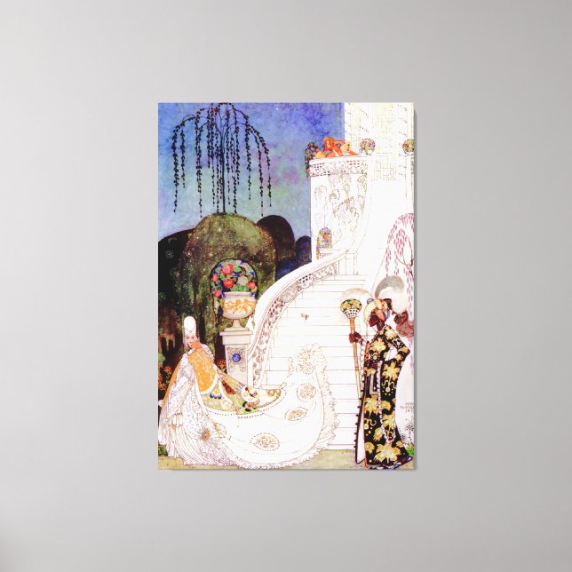 Kay Nielsens Aschenputtel Verlasse den Ball Leinwanddruck (Vorderseite)