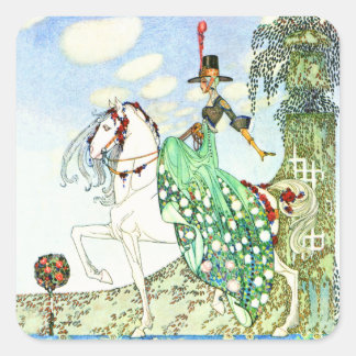 Kay Nielsens Märchenprinzessin Minotte Quadratischer Aufkleber