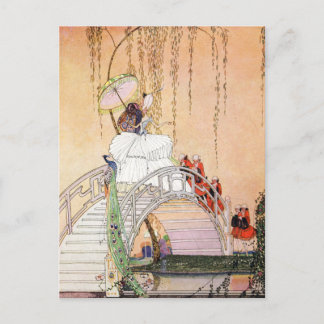 Kay Nielsens Nacht in einem chinesischen Garten Postkarte
