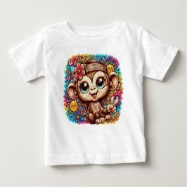 Kay the Peace Monkey Baby Tee - Gentle Vibes