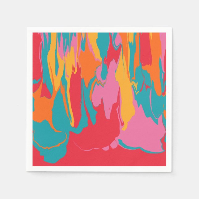 Kaya - Abstraktes Liquidationsdesign Serviette (Vorderseite)