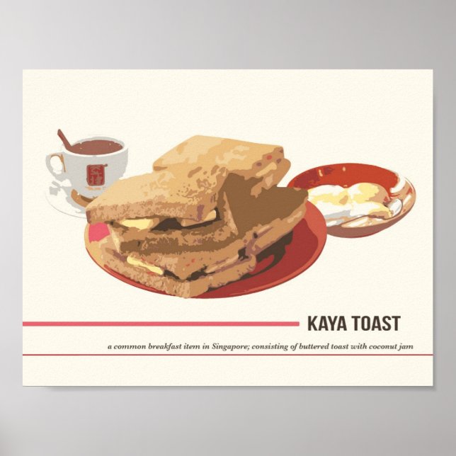 Kaya Toast Poster (Vorne)