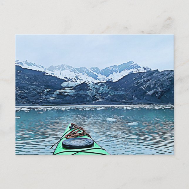 Kayak Alaska Fotografie Postcard Postkarte (Vorderseite)