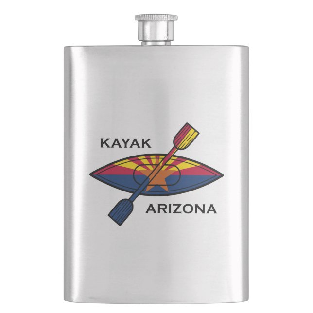 Kayak Arizona Flag Flachmann
