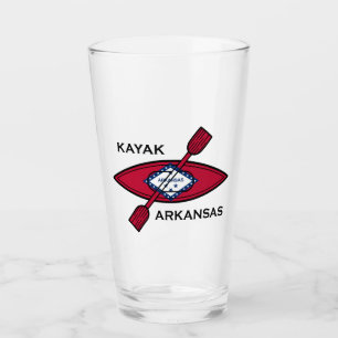 Kayak Arkansas Flag Glas