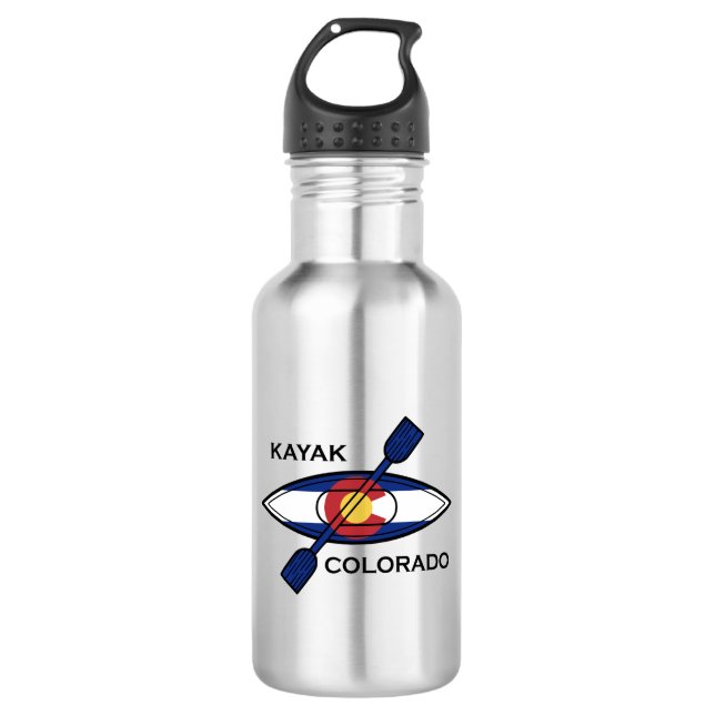 Kayak Colorado Flag Edelstahlflasche (Vorderseite)